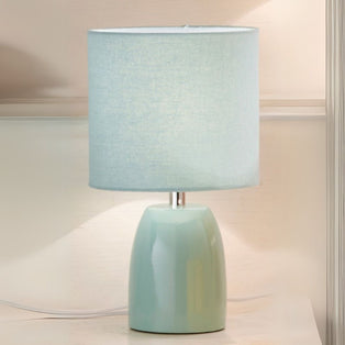 Opal Aqua Blue Ceramic Table Lamp