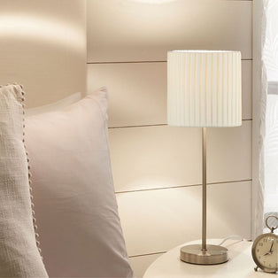 Wilson Pleated Cream Table Lamp