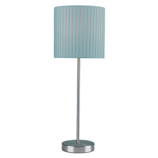 Wilson Pleated Duck Egg Blue Table Lamp