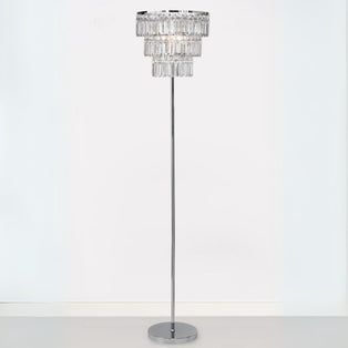 Victoria Polished Chrome & Acrylic Floor Lamp