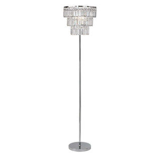 Victoria Polished Chrome & Acrylic Floor Lamp