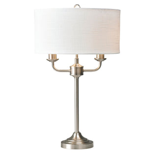 Grantham 2 Light Satin Nickel Table Lamp