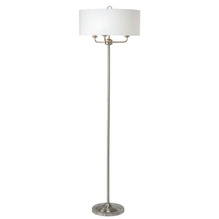 Grantham 3-Light Satin Nickel Floor Lamp