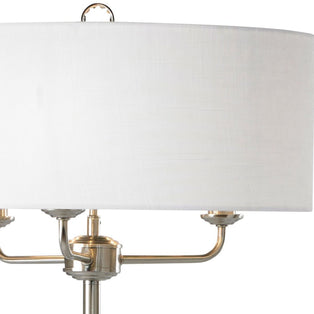 Grantham 3-Light Satin Nickel Floor Lamp