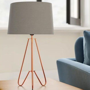 Ziggy Copper & Grey Tripod Table Lamp