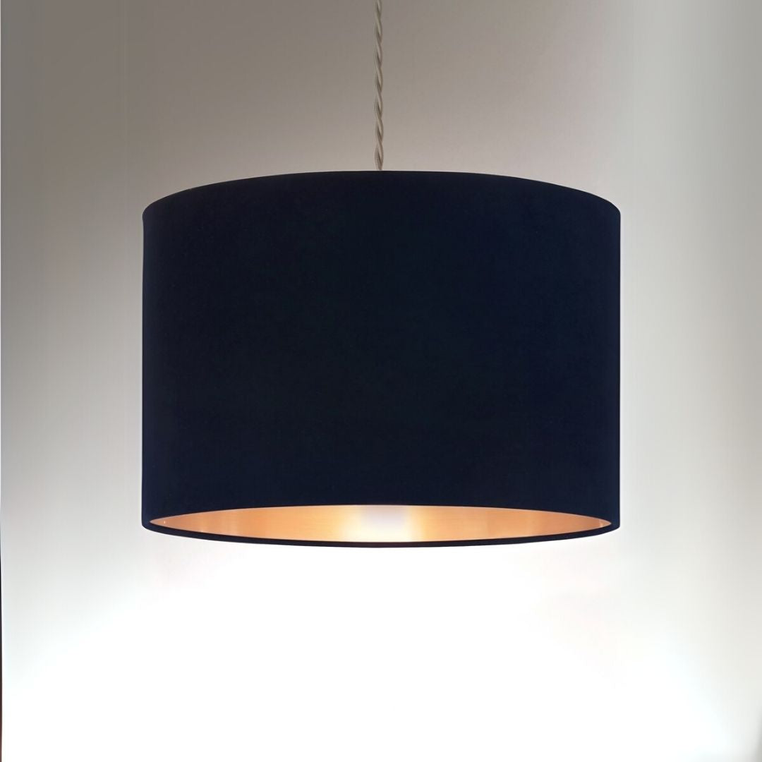 Velvie Navy & Copper Easyfit Pendant Shade