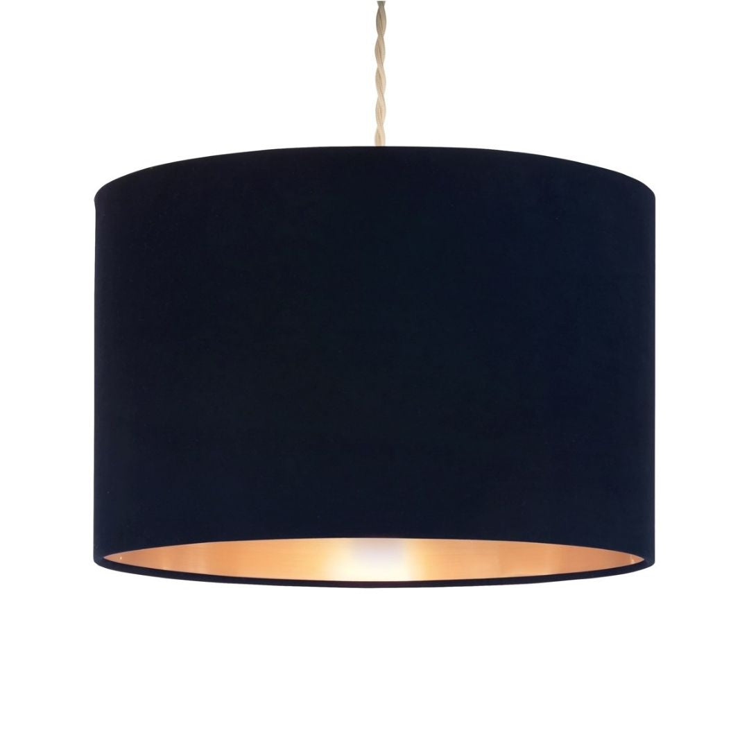 Velvie Navy & Copper Easyfit Pendant Shade