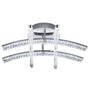 Edgar Crystal LED Semi-Flush Ceiling Light