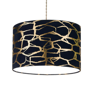 Keira Navy & Gold Easy Fit Pendant Shade