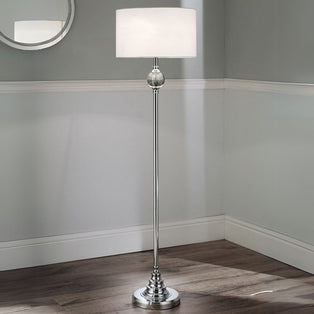 Layla Chrome & Crystal Floor Lamp