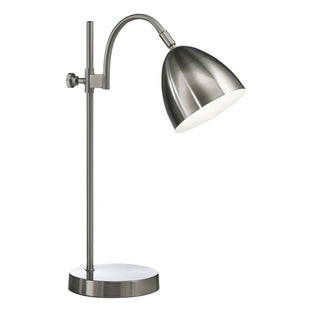 Seb Brushed Chrome Desk Table Lamp