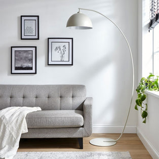 Archee Grey Arc Floor Lamp