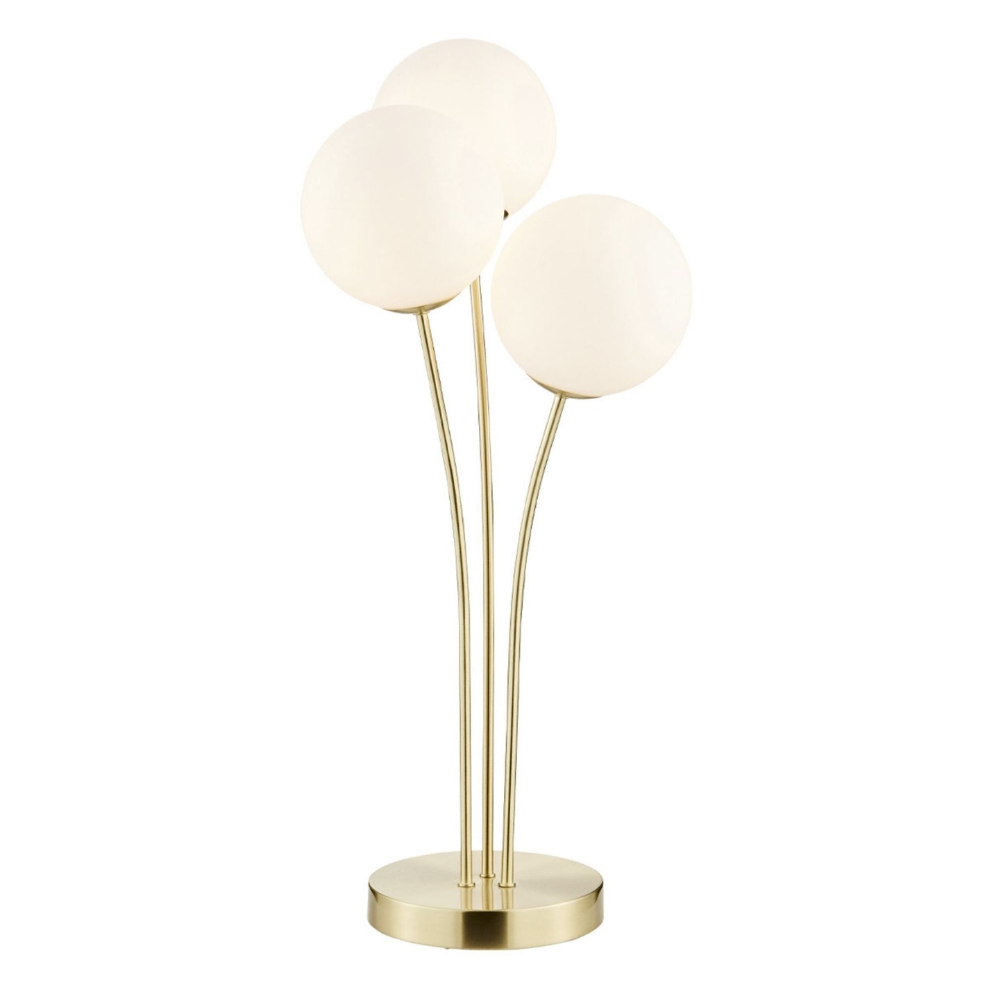 Jackson 3 Light Gold & Frosted Glass Table Lamp