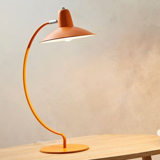 Charlie Curve Orange Desk Table Lamp