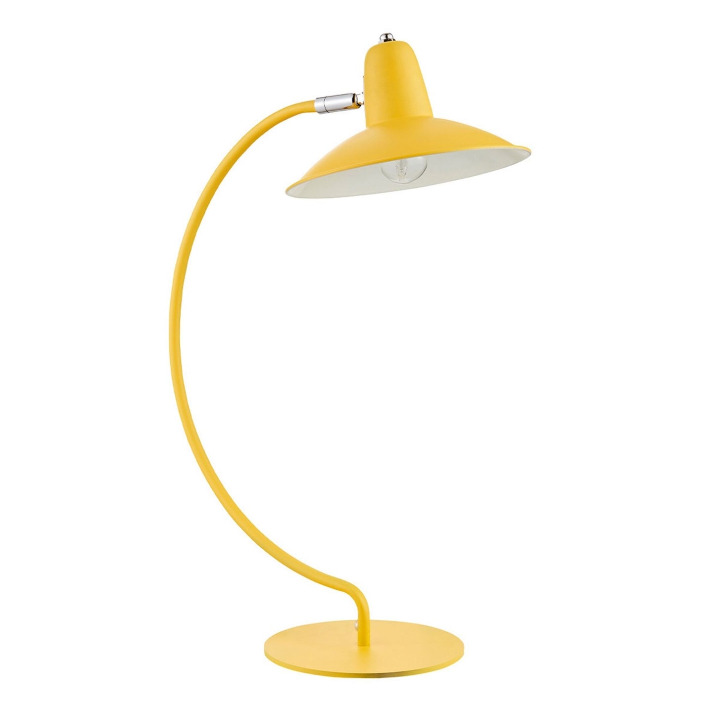 Charlie Curve Yellow Desk Table Lamp