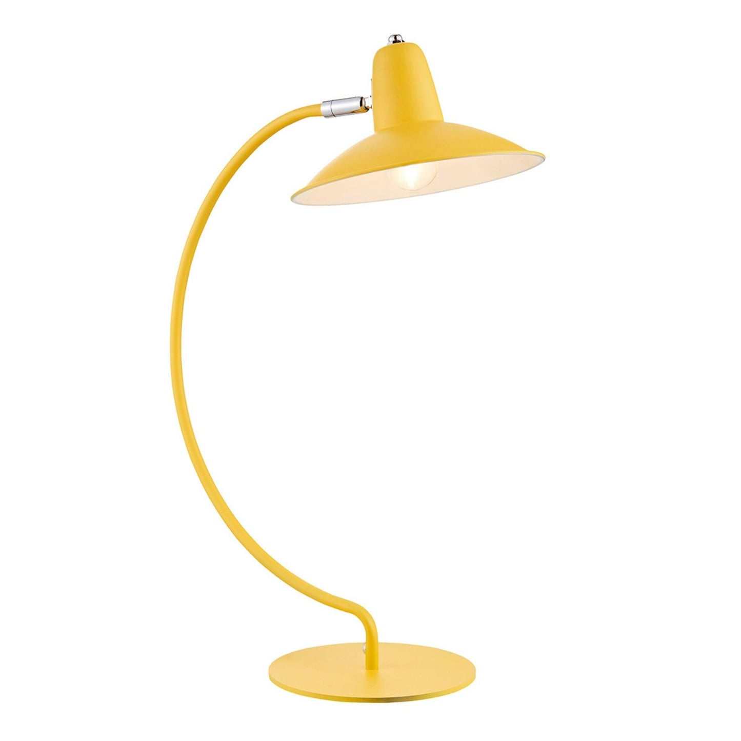 Charlie Curve Yellow Desk Table Lamp