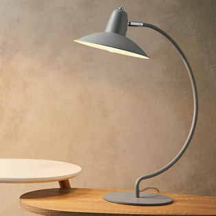 Charlie Grey Curved Desk Table Lamp