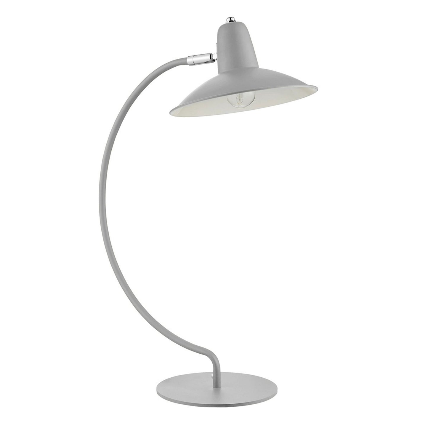 Charlie Curve Grey Desk Table Lamp