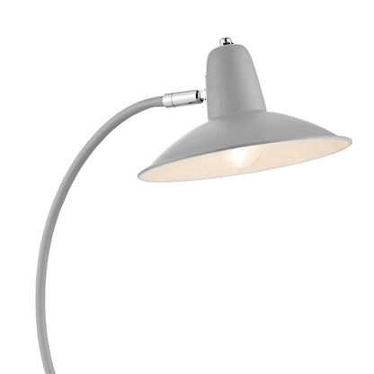 Charlie Curve Grey Desk Table Lamp