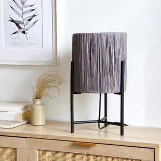 Raff Grey & Black Table Lamp