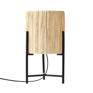 Raff Black & Natural Table Lamp