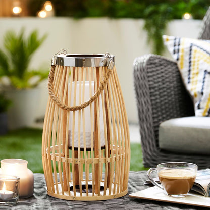 Cooke Bamboo LED Lantern