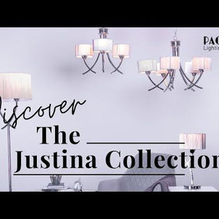 Justina Polished Chrome Wall Light with Silver String Shade