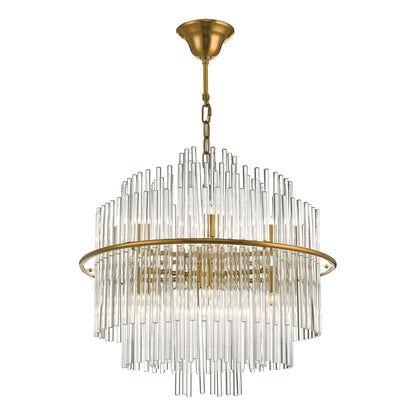 Lukas Antique Gold & Crystal Ceiling Pendant