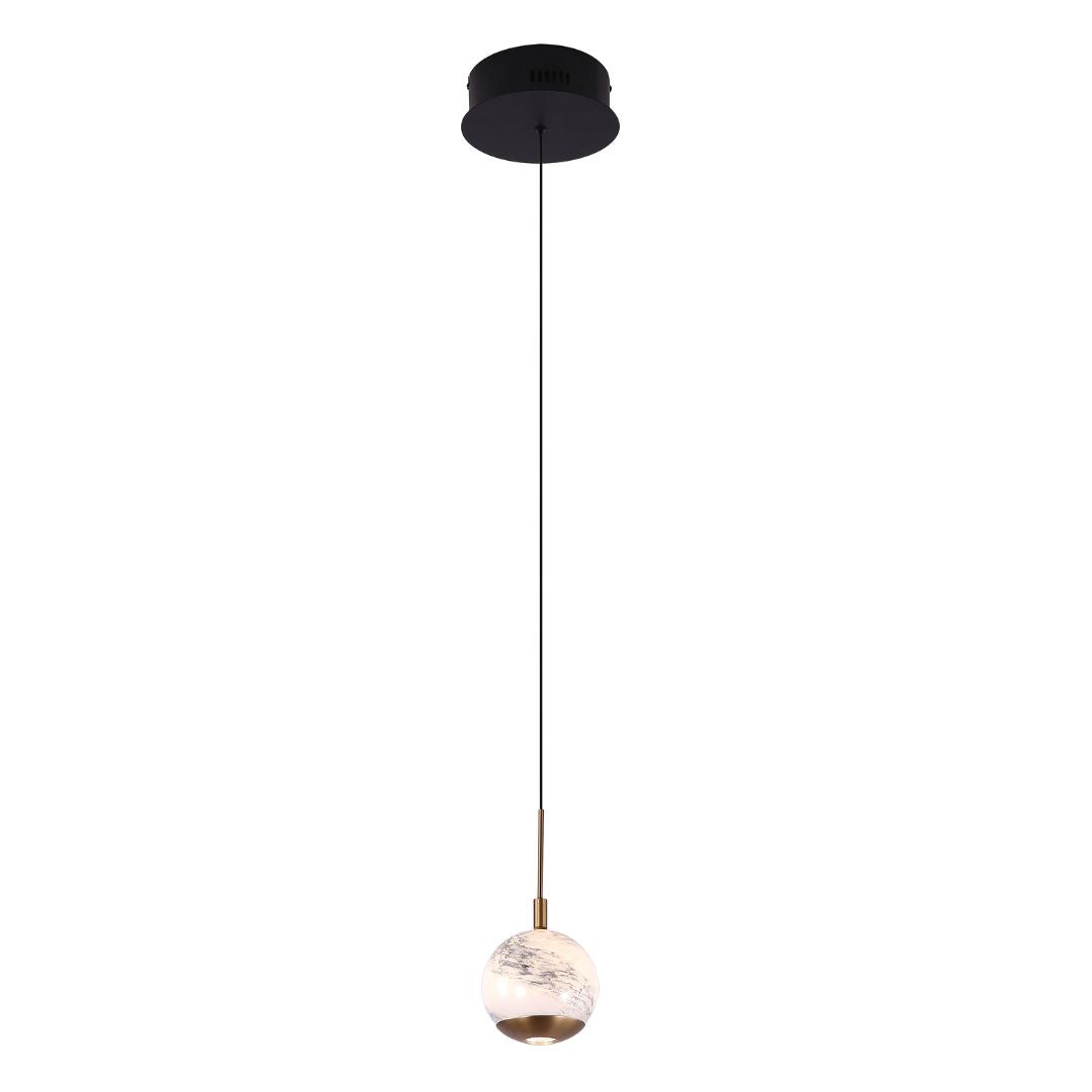 Astrid 1 Light Gold LED Pendant Ceiling Light