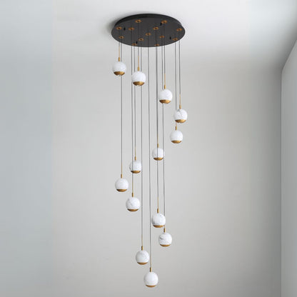 Astrid 13 Light Gold Led Pendant Ceiling Light