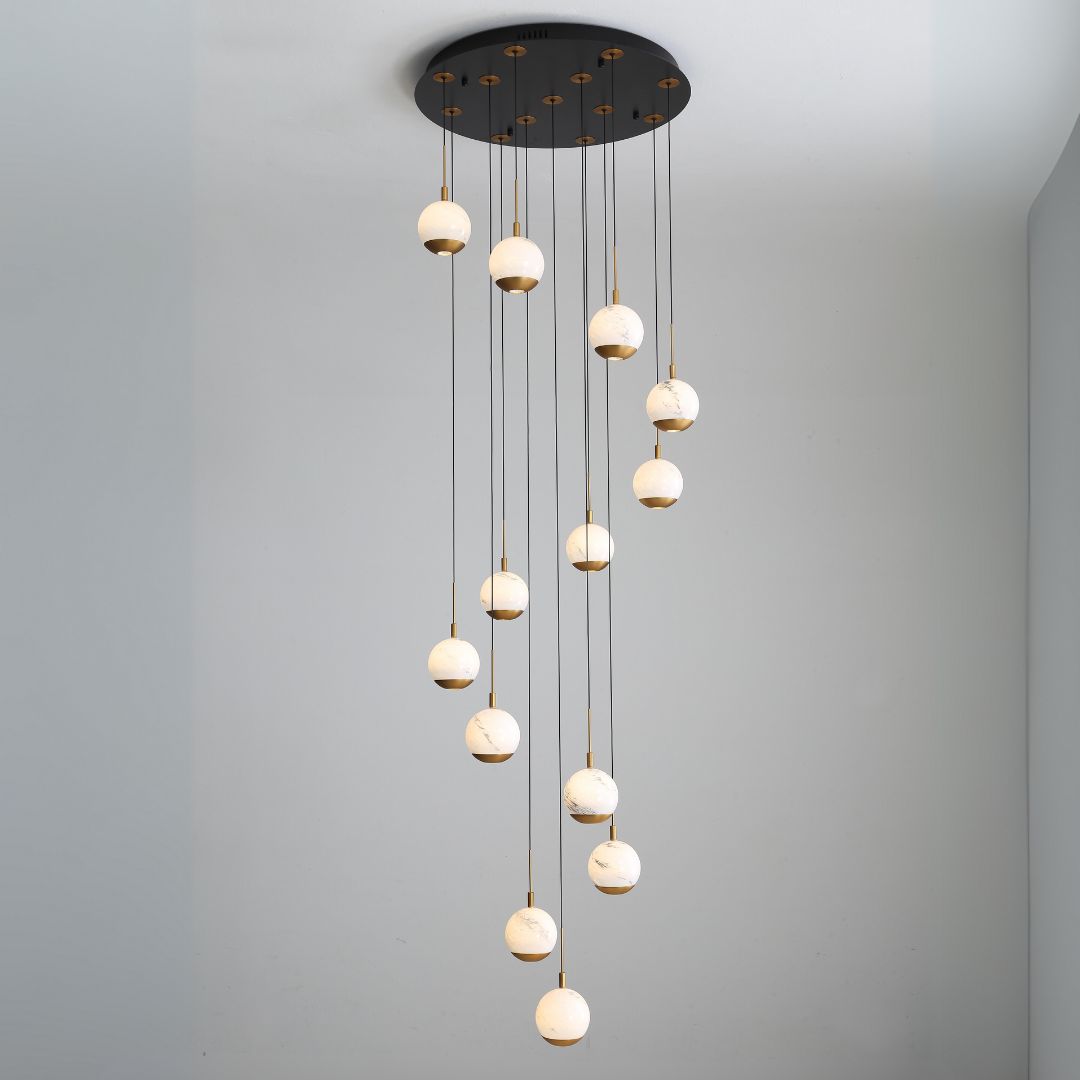 Astrid 13 Light Gold Led Pendant Ceiling Light