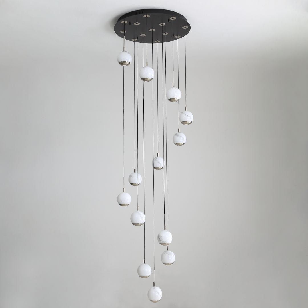 Astrid 13 Light Silver LED Pendant Ceiling Light