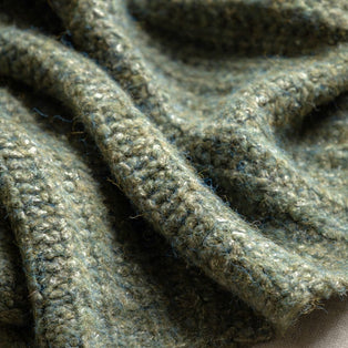 Melange Knit Throw Khaki