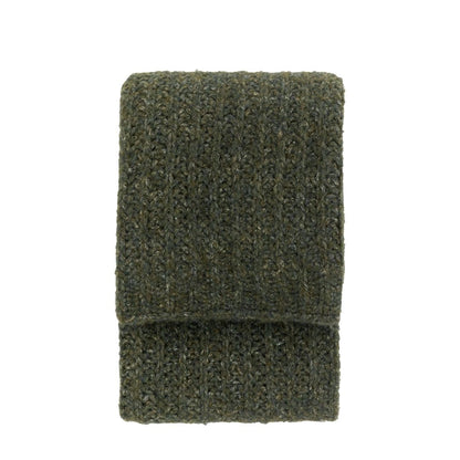 Melange Knit Throw Khaki