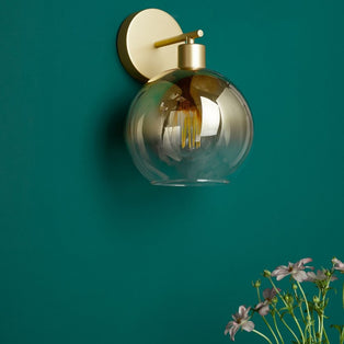 Lycia Gold and Ombre Glass Wall Light