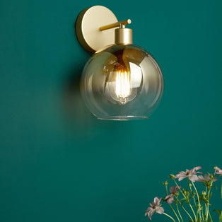 Lycia Gold and Ombre Glass Wall Light