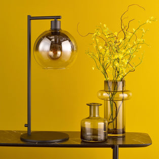 Lycia Black & Ombre Glass Table Lamp