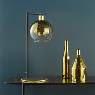 Lycia Gold & Ombre Glass Table Lamp