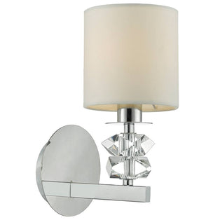 Mina Crystal Polished Chrome Wall Light