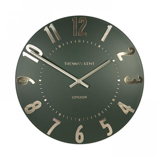 Thomas Kent Mulberry 12" Wall Clock Olive Green