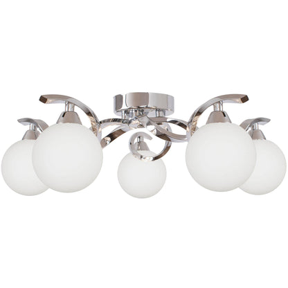 Bombo 5 Light Semi Flush Ceiling Light