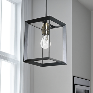 Sully Matt Black Ceiling Pendant