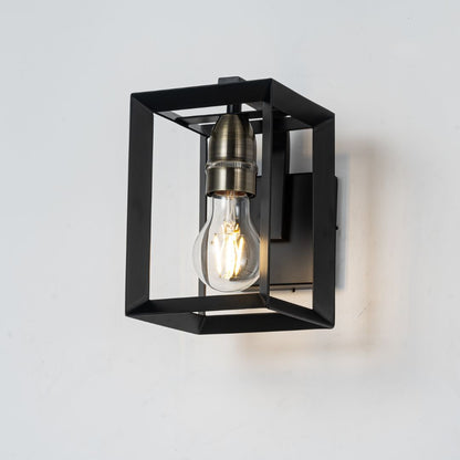 Sully Matte Black Wall Light