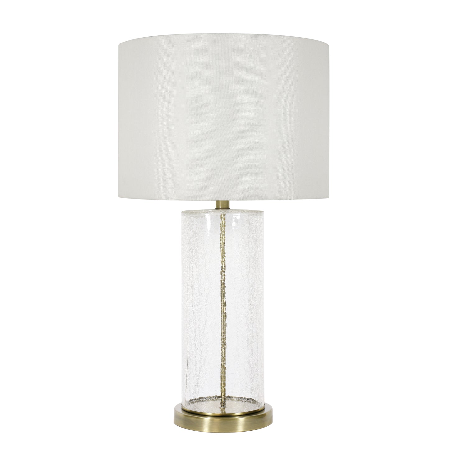 Adelia Crackle Glass and Gold Table Lamp