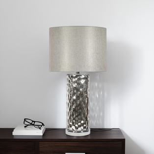 Adelia Silver Table Lamp
