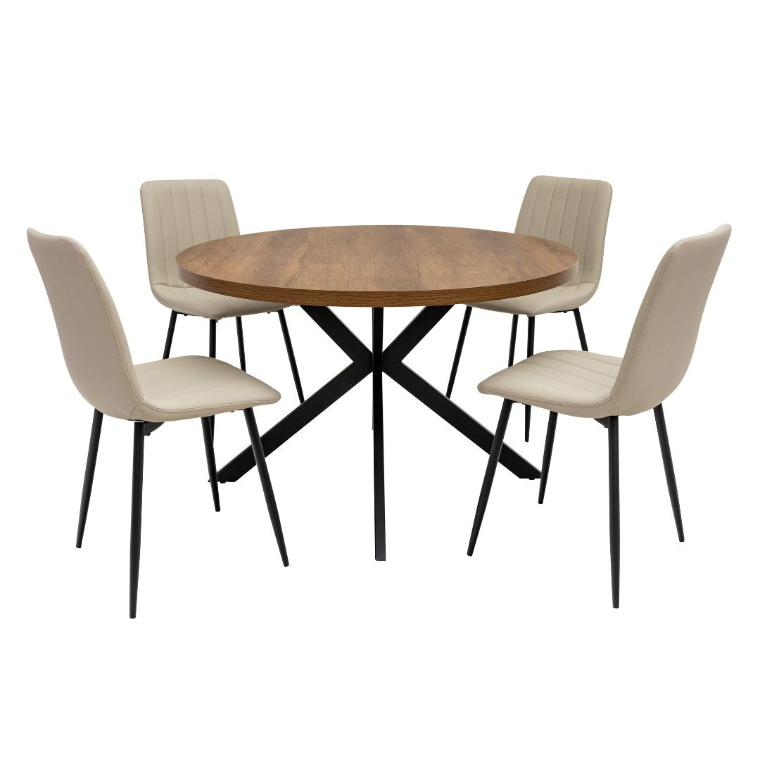 Panama 1.2m 4 Seater Dining Set