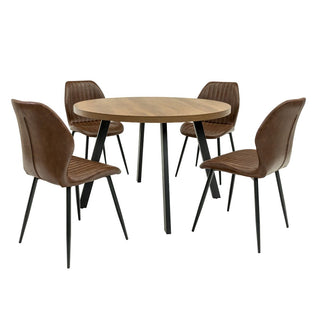 Panama 1.1m Round 4 Seater Dining Set