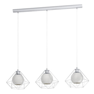 Burton 3 Light Polished Chrome Pendant Bar