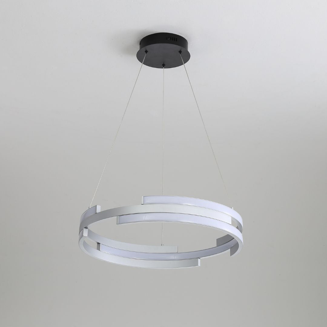 Helmi Large Silver LED Pendant Ceiling Light