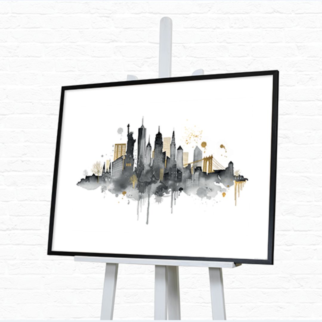 New York Skyline Framed Wall Art – Pagazzi